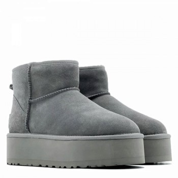 Classic Mini Platform Boot - Grey