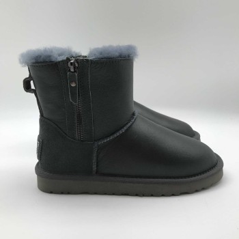 UGG Mini Double Zip Metallic Grey