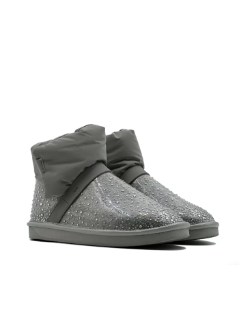 Ugg Clear Quilty Boot Bling Grey
